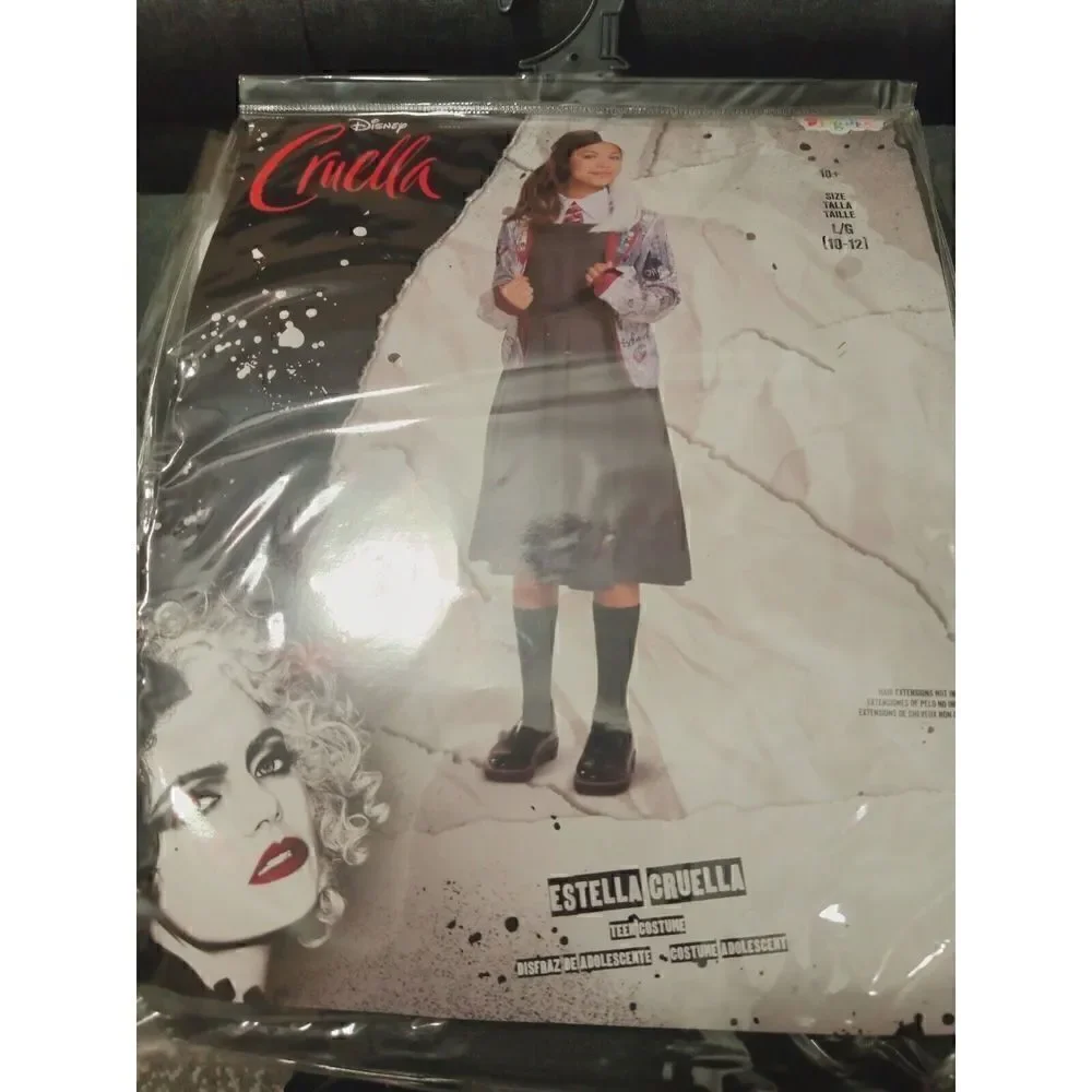 Estella Cruella  Deluxe Fancy Dress Up Halloween Child Tween Costume. SZ  10/12